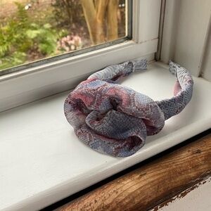 Anthropologie Snake Print Headband